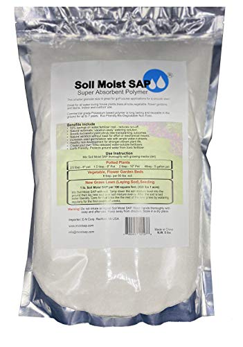 Soil Moist SAP Super Absorbent Polymer Water Retaining Crystal for Plants White 45 Pounds