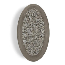 Bowery Hill Large Oval LP Metal Fire Bowl, Glacier Gray Finish, 58 x 32.5 x 17.25 in, Durable MGO Construction, Electronic Ignition, Adjustable Flame, Outdoor Propane Fire Pit for Patio or Backyard