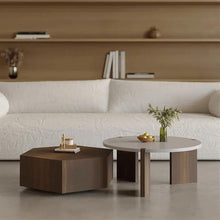 DINBOZ26X Living Room Table Modern Minimalist Round Side Table Set Small Coffee Table for Living Room, Space-Saving Design Outdoor Side Table