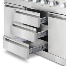 58 in. Newport Coll 6 Burner Gas Grill, Side Griddle, Stainless Steel