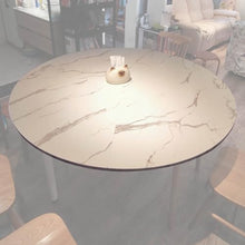 Round Folding Table Heavy Duty Wood Extendable Dining Room Round Table - Modern Large Round Foldable Table Top Only - Folding Coffee Table for Farmhouse / Kitchen, Easy To Carry & Open(180cm(70 7/8"))