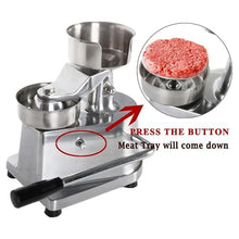 DLYZAYE Stainless Steel Grill Burger Press Tool,Manual Burger Forming Machine,Hamburger Patty Maker Machine Patty Press Maker,Hamburger Mold,100MM