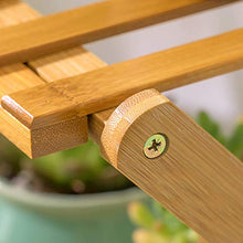 OJKJGYTF Indoor Plant Stand Foldable Design Bamboo Flower Stands 4-Tier Plant Display Stand Pot Shelf Storage Rack Outdoor Indoor Multifunctional
