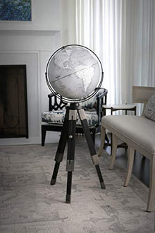 Replogle Willston 16" Gray Globe with Black Tripod Stand