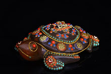 Generic Tibetan Temple Crystal Mosaic Dzi Beads 8 Treasures Lucky Turtle 1