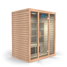 Durasage 3-Person Carbon Infrared Sauna - Canadian Hemlock Wooden - 2000 Watts - Bluetooth, FM Radio & USB Input