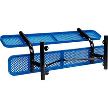Global Industrial 6'L Heavy Duty Outdoor Steel Picnic Bench with Backrest