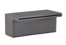Tomaso 8" ABS Waterfall Cascading Sheer Descent Water Feature Spillway Pool Spa Wall Mount - Gray Plastic (8")