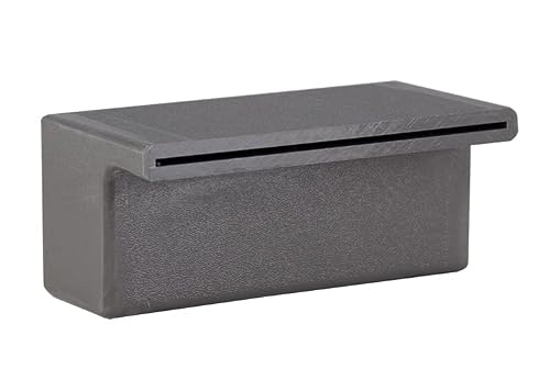 Tomaso 8" ABS Waterfall Cascading Sheer Descent Water Feature Spillway Pool Spa Wall Mount - Gray Plastic (8")