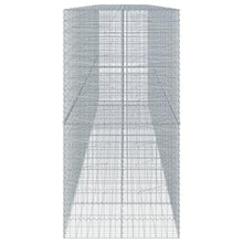NLQMSU Gabion Basket Silver Galvanized Iron 17000 Cubic Inches