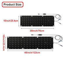 BeoyNot No-Slip Heating Stair Heating Mats,Heated Mats for Winter Snow Removal, 2 in/h Speed, 6 ft Cord, for Stairs, Doorways, Walkways, and Driveways 10x48in(25.4x122cm)-3pcs