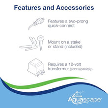 Aquascape Pond and Landscape LED 3-Watt Spotlight 6-Pack, Warm White Low Voltage Submersible Outdoor Lights for Water Features, Gardens, Trees, and Waterfalls, 84047