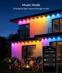 200ft Permanent Christmas Lights Outdoor Max, RGBCW 60LM Triple-LED Lights