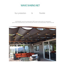 QWEASDF Wave Shade Sail,Retractable, Pergola,Shade Cover, Replacement Awning, Canopy Shade Cover, for Deck Porch Patio Slide Hang Down, Wave Shade Cover,Removable (Size : W0.9*L20m/W2.95*L65.62ft)