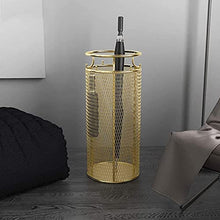 Metal Umbrella Stand Freestanding Long/Short Cane Holder-Gold