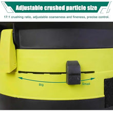 ylpddmm Electric Leaf Mulcher/Shredder, Wood Chipper Shredder 17:1 Reduction Ratio 30mPowerCord