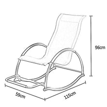 ASDNN Outdoor Garden Recliner Lounge Chair High Back Armchair Zero Gravity Sun Loungers Footrest Balcony Patio Rocking Seat，4 Colour (Color : Black, Size : 115x59x96cm)