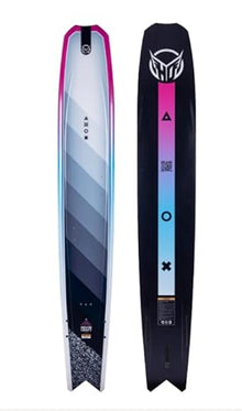 HO Hovercraft Slalom Waterskis Medium W/Stance 110 ARTP Bindings (7-11) Grey/Teal