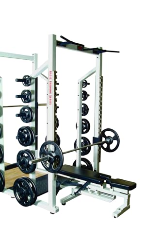 York Barbell STS Double Half Rack - Silver