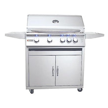 RCS Premier Series 32-Inch 4-Burner Natural Gas Grill with Rear Infrared Burner & Grill Lights - RJC32ALCK