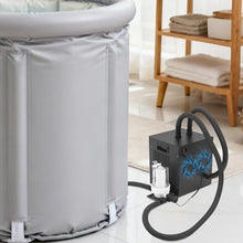 Hanmorfarbi Ice Bath Water Chiller with Pump, 1/3HP Portable Cold Plunge Chiller, Adjustable Temp 36-122°F, Quiet <40dB for Outdoor Cold Plunge Tub, Home Gym Recovery, US Plug 110V