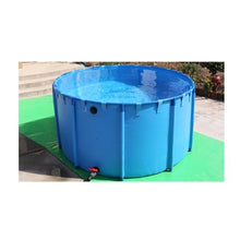 Pool Above Ground, Canvas Pond Swimming Pool Fish Pond Foldable Strong Load-Bearing Capacity Raising Koi Garden Irrigation Environmentally Friendly and Odorless Water Tank Industry Agricu