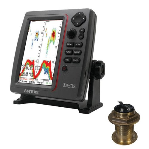 Si-Tex SVS-760 Dual Frequency Sounder 600W Kit with Bronze 20 Degree Transducer