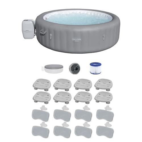 Bestway SaluSpa Grenada AirJet Inflatable Hot Tub Gray