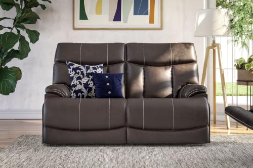 Flexsteel Power Reclining Loveseat with Power Headrests & Lumbar