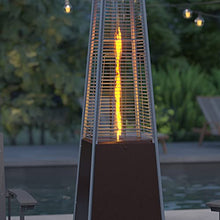Merrick Lane Outdoor Patio Heater - Bronze Pyramid Heater - 7.5 Feet Tall Portable Outdoor Heater