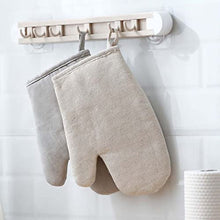 AFPSDLFJDLS Heat Resistant Glove Cotton Linen Kitchen Cooking Microwave Gloves Baking BBQ Potholders Oven Mitts
