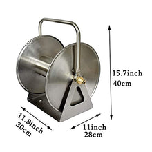 DSWMY Garden Hose reels Hose Reels,Washer Reel, Wall/Floor Mounted Metal Water Hose Reel with Crank Multi-Purpose Steel Wall and Floor Mount Garden Hose Reel,(Hose Reel)