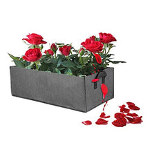 BBYYDS Felt Grow Bag Rectangle Planting Nursery Pot Outdoor Garden Flower with Handle Vegetable Containe