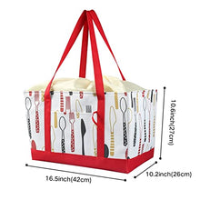 Foldable Drawstring Lunch Bag Large Capacity Picnic BBQ Portable Tote Food Warmer