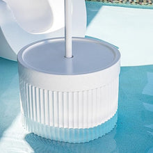REZVANI FURNITURE STUDIO Tenjam Ripple Wide in Pool Table with Umbrella Hole for Sun Shelf, Ledge Table for Water Depths up to 10", Lounger Side Table (Made-to-Order-Colors) (White)