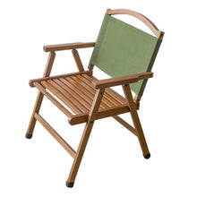 POLGDW Patio Folding Chairs, Wood Outdoor Chairs with Back, Reclining Chair Camping Beach Chair, Stackable Dining Chair, Foldable Outdoor Sling Chairs for Patio Porch Yard Balcony (Color : /Green