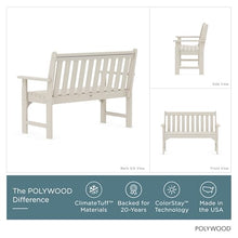 POLYWOOD Vineyard 48-Inch Bench, Sand