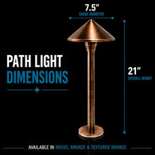 HALF OFF PONDS LumiNight 3-Watt LED Brass Dome Path Light - 6 Pack Kit