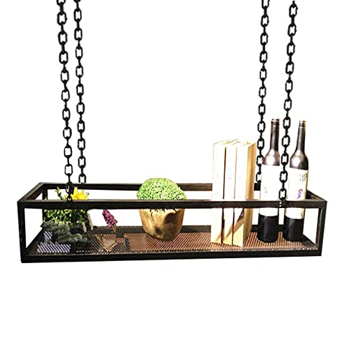 ZOCWJK Plant standCeiling Hanging Flower Pot Display Stand Hanging Plant Holder Indoor Plant Pots Wall Window Plant Hanger for Indoor Herb Garden Black,