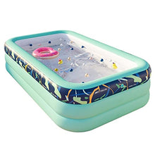 Inflatable Swimming Pool for Kids Adults Blow Up Pool, Family Inflatable Lounge Wading Pool for Outdoor, Backyard, Garden, Above Ground, Summer Water Party (Color : /Green, Size : 4.2m)