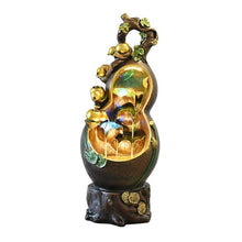 Outdoor Water Fountain Lucky Gourd Flowing Water Fountain, Circulating Fountain, Living Room Balcony Courtyard Landscape Floor-Standing Decorations, for Garden, Patio, Backyard, Pool, Office, Home Dec