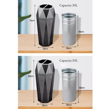 Hhaoran-9863 Ashtray Trash Can Ashtray Bucket Vertical Ashtray Trash Can Diamond-Shaped Elevator Entrance Lobby Hotel Trash Can Commercial Standing Ashtray Outdoor for Patio (Color : E-50L)