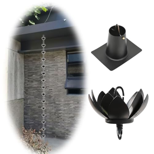 WAHHWF Rain Chain for Gutters, Decorating Downspout Alternative
