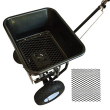 Discount SNOWSTAKES - Lawn Fertilizer & Seed Spreader, 100 LBS Capacity, with Included Grate, Cover & 13 in All Terrain Pneumatic Tires, Ideal for Turf & Lawn Care, Winter Walk Behind Salt Spreader
