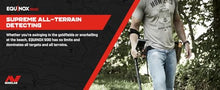 MINELAB Equinox 900 Multi-Frequency Collapsible Metal Detector for Adults with EQX 11" & 6” Waterproof Double-D Coils (Option for 6 Single Frequencies, 4 Detect Modes, Wireless Headphones Included)