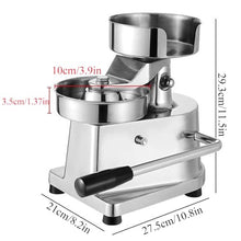 DLYZAYE Stainless Steel Grill Burger Press Tool,Manual Burger Forming Machine,Hamburger Patty Maker Machine Patty Press Maker,Hamburger Mold,100MM