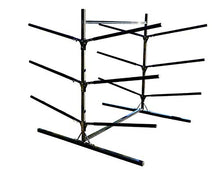 Krypt Towers Freestanding Kayak Storage Rack Holds 6 Kayaks Up to 20 Feet, Adjustable Arm Height