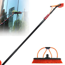 Solar Panel Cleaning Brush and Pole, Window and Solar Cleaning Rod, Window Cleaning and Solar Panel Cleaning System, Window Cleaning and Washing Tools 3.6-11M,20FT/6M