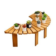 BXKCFYBSQ Garden Balcony Flower Stand,Semi-Circular Tree Bench,Outdoor Furniture Decoration Seating,Shape Extends Infinitely,Capacity 400KG,Easy to Install(Color2)