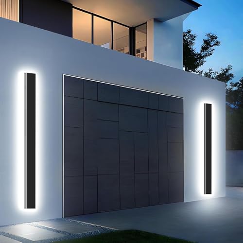 Levxhotty Modern Outdoor Wall Light 2pack 70in, 4.33in Width, Dimmable LED